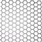 Hexagonal perforated metal