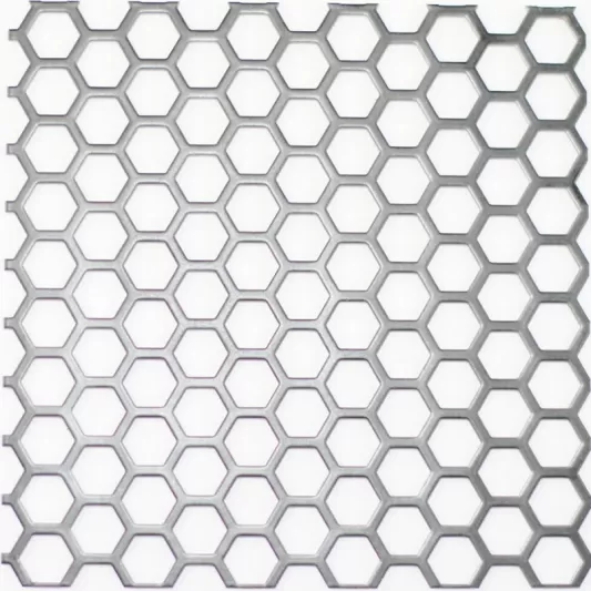 Hexagonal perforated metal